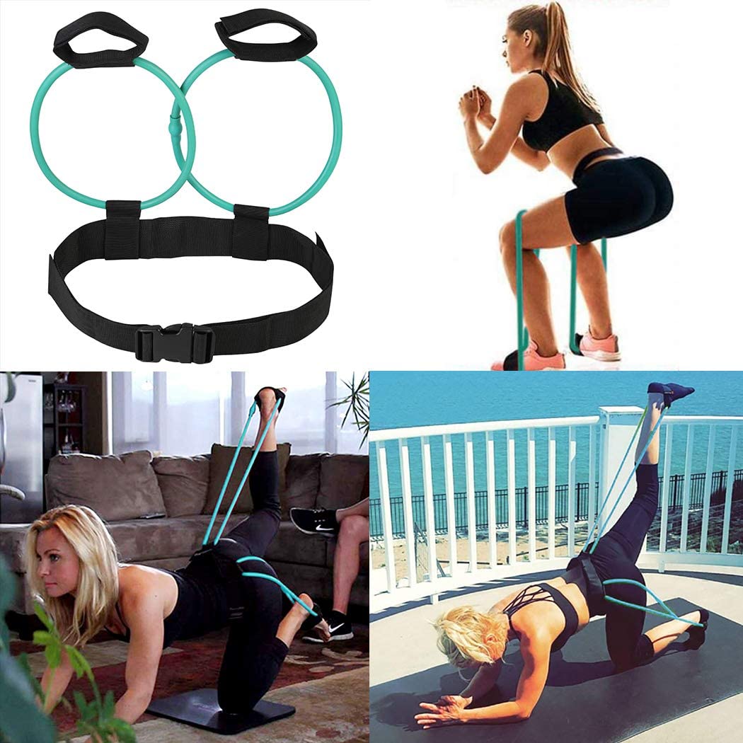 Booty Resistance Belt Skin-Friendly Exercise Bands,Resistance Loop Exercise Bands Booty Bands for Women and Men, Best for Home Fitness, Yoga, Pilates