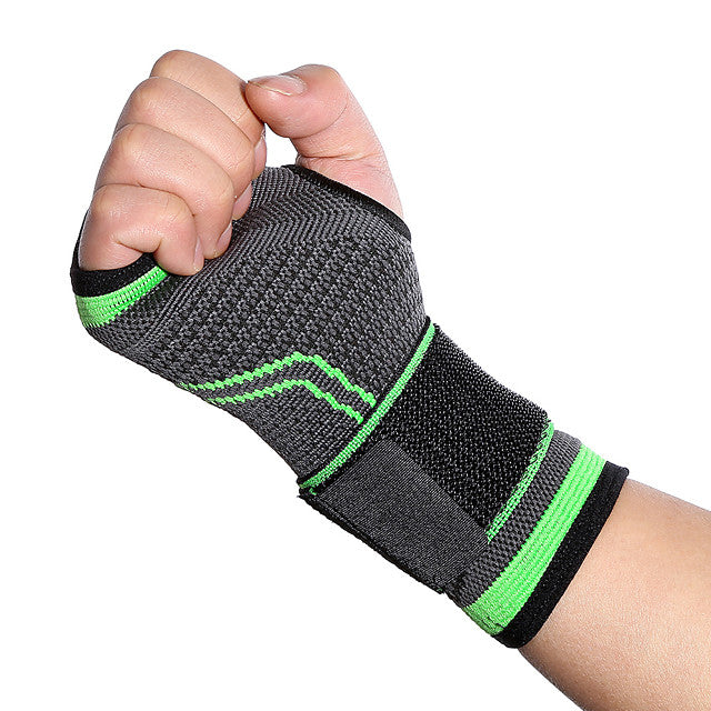 Hand &amp; Wrist Brace for Gym Workout Badminton Running Antiskid Washable Anti Slip Emulsion 1 Piece Sport Athleisure Green