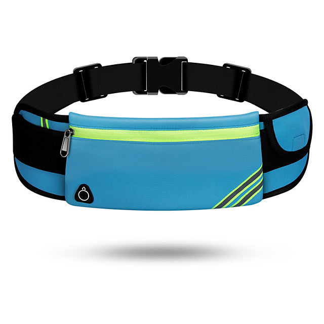 Running Belt Fanny Pack Belt Pouch / Belt Bag for Running Hiking Outdoor Exercise Traveling Sports Bag Reflective Adjustable Waterproof Waterproof Material Men&#039;s Women&#039;s Running Bag Adults