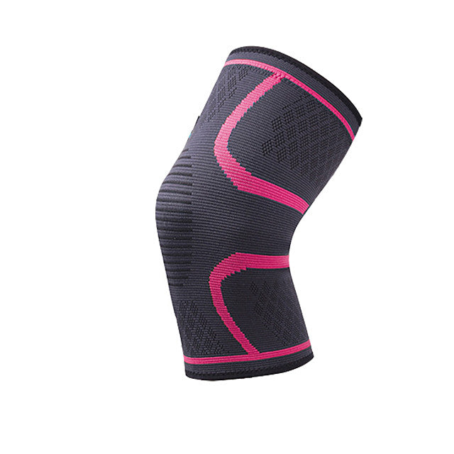 Knee Brace Knee Sleeve for Joint Pain and Arthretith Running Marathon Anti-slip Strap Compression Collision Avoidance Fast Dry Breathable Men&#039;s Women&#039;s Nylon 1 Piece Sports Daily Wear Red Fuchsia Grey