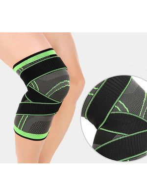 Knee Brace Knee Sleeve 3D Weaving for Fitness Gym Workout Basketball Antiskid Moisture Wicking Joint support Adjustable Men&#039;s Women&#039;s Silica Gel Nylon Lycra Spandex 1 pc Athletic Practice Black