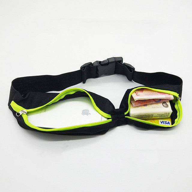 Running Belt Fanny Pack Waist Bag / Waist pack 2-3 L for Running Marathon Fishing Racing Sports Bag Lightweight Adjustable Flexible Durable Minimalist Polyester Running Bag / iPhone X / iPhone XS Max