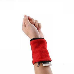 Wrist Pouch Armband Wallet for Fitness Gym Workout Racing Running Sports Bag Multifunctional Quick Dry Moisture Wicking Cotton Cloth Nylon Running Bag