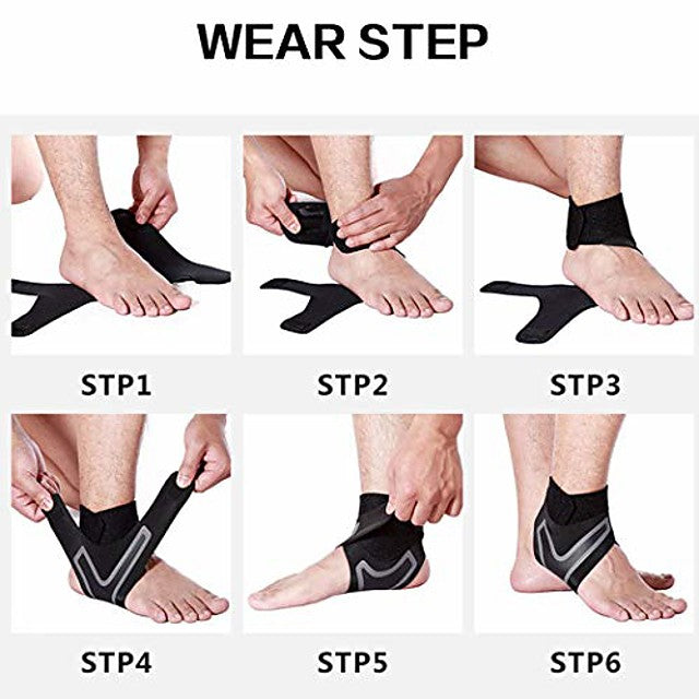 ankle brace for men &amp;amp; women adjustable compression ankle support wrap perfect ankle sleeve