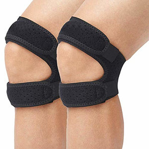 2 pack knee brace patella knee strap adjustable patellar tendon support strap knee joint pain relief stabilizer for running arthritis tendinitis tennis volleyball weightlifting injury recovery