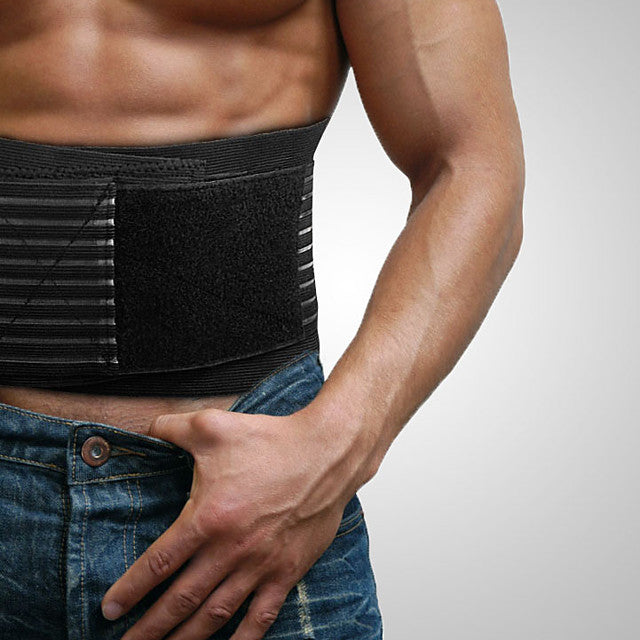 Back Support / Lumbar Support Belt for Running Outdoor Breathable Safety Gear 1pc Sport Black