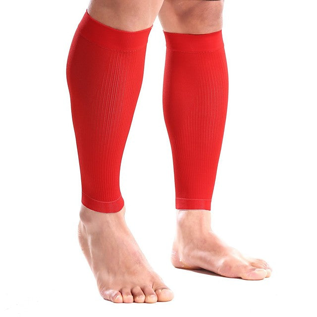 Leg Sleeves Calf Support Calf Compression Sleeves for Running Hiking Cycling / Bike Cup Warmer Compression Stretchy Nylon Lycra Spandex 1pc Sport Athleisure Black White Red