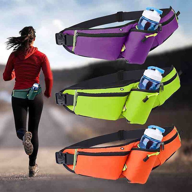 Running Belt Fanny Pack Belt Pouch / Belt Bag for Running Hiking Outdoor Exercise Traveling Sports Bag Adjustable Waterproof Portable Nylon Men&#039;s Women&#039;s Running Bag Adults