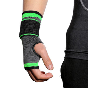 Hand &amp; Wrist Brace for Gym Workout Badminton Running Antiskid Washable Anti Slip Emulsion 1 Piece Sport Athleisure Green