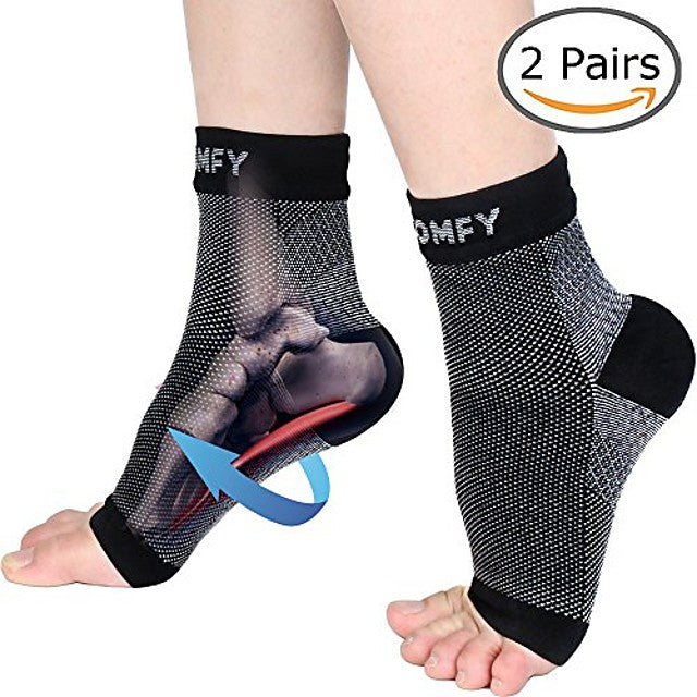 plantar fasciitis socks with arch&amp;amp;ankle support compression foot sleeves for plantar fasciitis pain relief compression socks for women men-treatment for everyday use-better than night splint l 2p