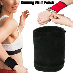 Wrist Pouch Armband Wallet for Fitness Gym Workout Racing Running Sports Bag Multifunctional Quick Dry Moisture Wicking Cotton Cloth Nylon Running Bag