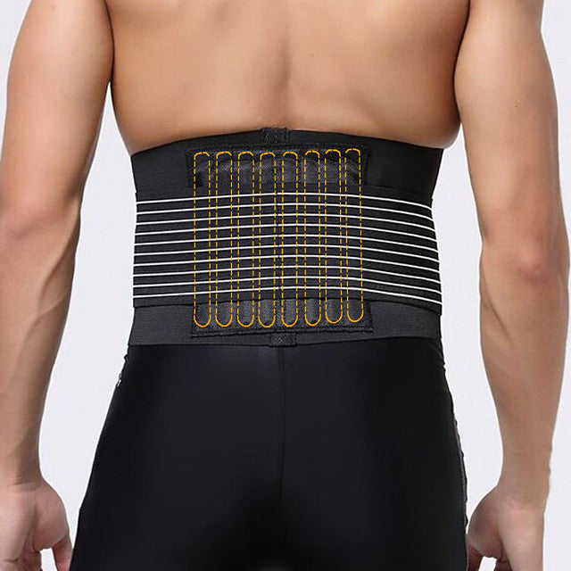 Back Support / Lumbar Support Belt for Running Outdoor Breathable Safety Gear 1pc Sport Black