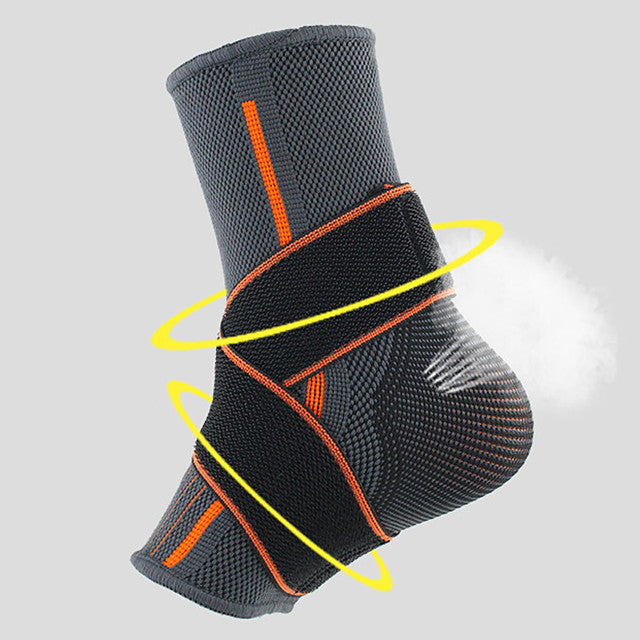 beister 1 pack ankle brace compression support sleeve with adjustable elastic strap for women and men  sprain plantar fasciitis foot socks for injury recovery  joint pain  achilles tendon  heel spurs